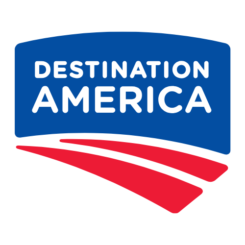 Destination America Logo White Background